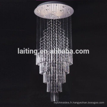 Plafonnier contemporain en cristal de goutte de lustre rustique 91002